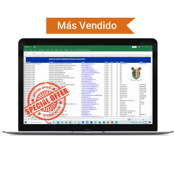 Base de Datos Empresas Araucanía 2026