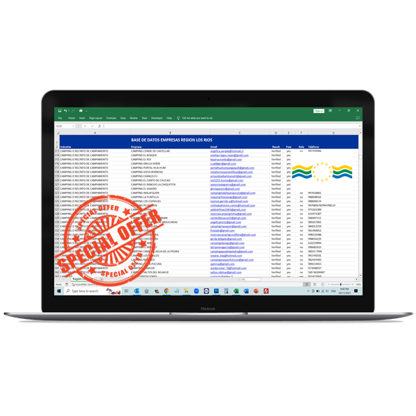Base de Datos Empresas Los Ríos 2026