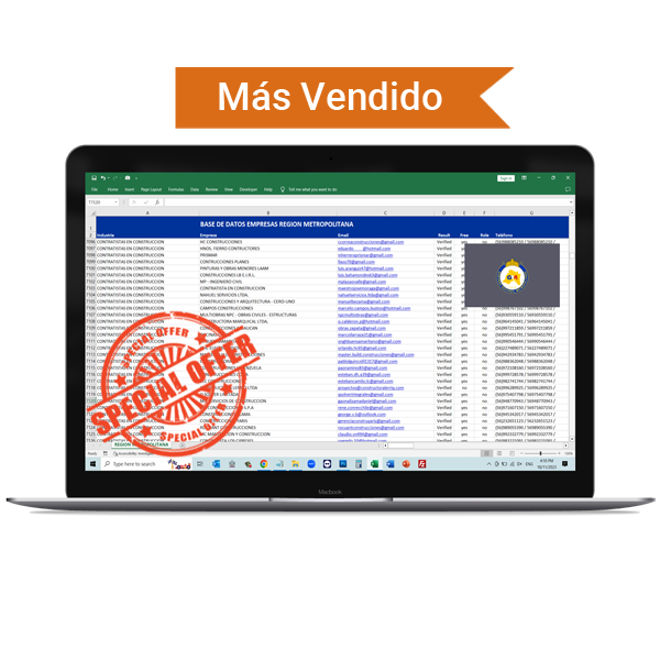 Base de Datos Empresas Región Metropolitana 2026