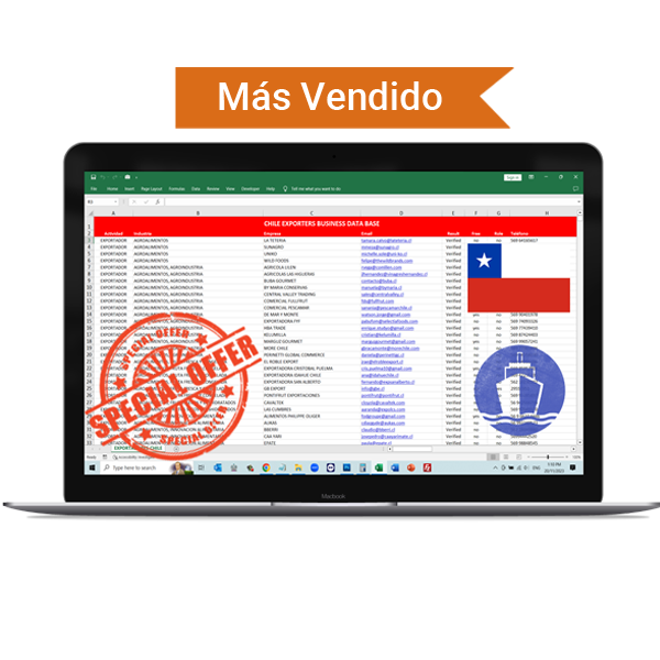 Base de Datos Exportadores Chile 2026 – Única en el Mercado